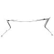 Grille Trim, Center, Chrome, Base Model, CAPA Certified