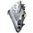 Passenger Side Headlight, without Bulb, HID/Xenon, Clear Lens, Base Model, CAPA CERTIFIED