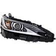 Passenger Side Headlight, with Bulb, LED, Clear Lens
