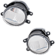 Front, Driver and Passenger Side LED Fog Light, With bulb(s)