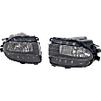 Front, Driver and Passenger Side Fog Light, With Bulb, Halogen