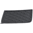 Front, Driver Side, Upper Fog Light Trim, Textured Black