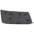 Front, Driver Side, Upper Fog Light Trim, Textured Black