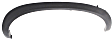 Front, Passenger Side Fender Trim, Textured Black
