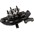Front, Driver Side Steering Knuckle, With Bearing, With Dust Shield