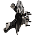 Front, Driver Side Steering Knuckle, With Bearing, With Dust Shield