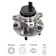 2009 Lexus IS250 - Front, Passenger Side Wheel Hub, Rear Wheel Drive, RWD, 5 Lugs, With Bearing, With Sensor