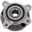 Front, Driver Side Wheel Hub, with Bearing, AWD