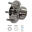 Front, Driver or Passenger Side Wheel Hub, With Bearing, 5 x 4.25 in. Bolt Pattern
