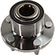 Front, Driver or Passenger Side Wheel Hub, With Bearing, 5 x 4.25 in. Bolt Pattern