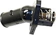Thermostat Housing - Plastic, Direct Fit, Sold individually, Gas, Includes Sensor and Gasket