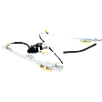 Front, Driver Side Power Window Regulator, With Motor