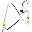 Front, Driver Side Power Window Regulator, With Motor