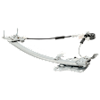 Rear, Driver Side Window Regulator, Power, Base Model, 6 Cyl., 3.0L Engine