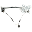 Rear, Driver Side Window Regulator, Power, Base Model, 6 Cyl., 3.0L Engine