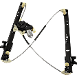 Rear, Driver Side Power Window Regulator, With Motor
