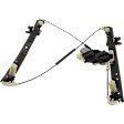 Rear, Driver Side Power Window Regulator, With Motor