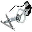 Rear, Driver or Passenger Side Power Window Regulator, With Motor