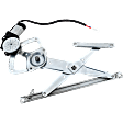 Rear, Driver or Passenger Side Power Window Regulator, With Motor
