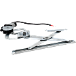 Rear, Driver or Passenger Side Power Window Regulator, With Motor