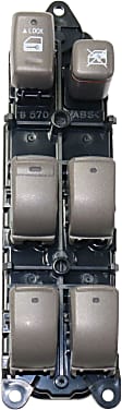 Front, Driver Side Window Switch, Tan, 8 Cyl., 4.7L Engine
