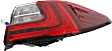 Passenger Side, Outer Tail Light, Halogen, With bulb(s), Mounts on Body