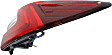 Passenger Side, Outer Tail Light, Halogen, With bulb(s), Mounts on Body