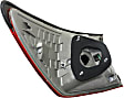 Passenger Side, Outer Tail Light, with Bulb, LED, Red Lens, Base Model