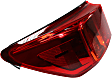 Driver Side, Outer Tail Light, with Bulb, LED, Red Lens, Base Model