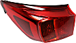 Driver Side, Outer Tail Light, with Bulb, LED, Red Lens, Base Model