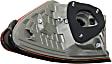 Driver Side, Outer Tail Light, with Bulb, LED, Red Lens, Base Model