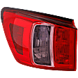 Driver Side, Outer Tail Light, without Bulb, Halogen, Clear Lens, CAPA CERTIFIED