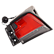 Passenger Side, Outer Tail Light, with Bulb, LED, Clear and Red Lens, CAPA CERTIFIED