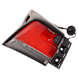 Driver Side, Outer Tail Light, with Bulb, LED, Clear and Red Lens, CAPA CERTIFIED