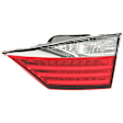 Passenger Side, Inner Tail Light, without Bulb, Halogen, Clear Lens, Base Model