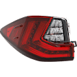 Driver Side, Outer Tail Light, with Bulb, LED, Premium type, 6 Cyl., 3.5L Engine