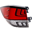 2022 Lexus RX350 Base - Driver Side, Outer LED Tail Light, With bulb(s), Mounts On Body, Canada or Japan Built Vehicle, For Models With Signal Light, OE Replacement