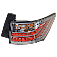 Passenger Side, Outer Tail Light, with Bulb, LED, Clear and Red Lens, 4 Cyl., 1.8L Engine