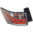 Driver Side, Outer Tail Light, with Bulb, LED, Clear and Red Lens, 4 Cyl., 1.8L Engine