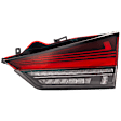Passenger Side, Inner Tail Light, with Bulb, Halogen/LED Combo, For Models with Premium Package, CAPA CERTIFIED