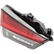 Driver Side, Inner Tail Light, with Bulb, Halogen/LED Combo, For Models with Premium Package, CAPA CERTIFIED