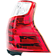 Passenger Side Tail Light, without Bulb, Halogen, For Models without Black Insert, CAPA CERTIFIED
