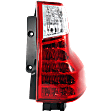 Passenger Side Tail Light, without Bulb, Halogen, For Models without Black Insert, CAPA CERTIFIED