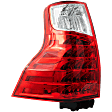 Driver Side Tail Light, without Bulb, Halogen, For Models without Black Insert, CAPA CERTIFIED