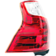 Driver Side Tail Light, without Bulb, Halogen, For Models without Black Insert, CAPA CERTIFIED
