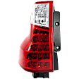 Driver Side Tail Light, without Bulb, Halogen, For Models without Black Insert, CAPA CERTIFIED