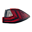 Passenger Side, Outer Halogen Tail Light, Without bulb(s), OE Replacement, CAPA Certified