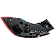 Passenger Side, Outer Tail Light, with Bulb(s), LED, Mounts On Body, CAPA Certified