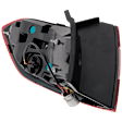 Passenger Side, Outer Tail Light, with Bulb(s), LED, Mounts On Body, CAPA Certified