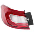 Driver Side, Outer Tail Light, with Bulb(s), LED, Mounts On Body, CAPA Certified